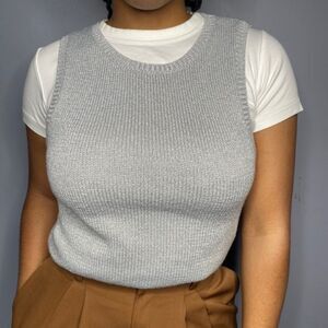 🌸Ardene  Silver Vest🌸